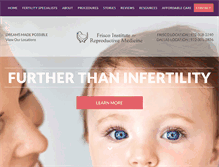 Tablet Screenshot of friscoinfertility.com
